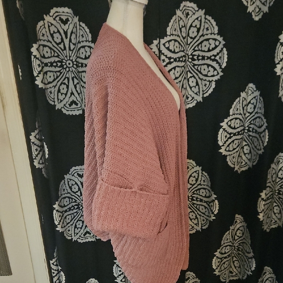 POL Pink Open-Front Cardigan - Picture 2 of 6